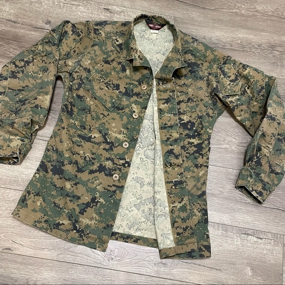 Tru-Spec Digital Camouflage Shirt Jacket Mens Camo Combat Military Sz S Regular. - Picture 10 of 11